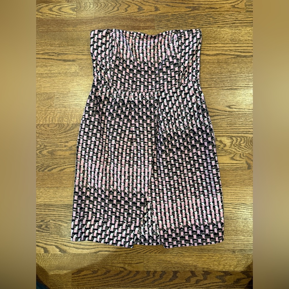 Banana Republic strapless silk dress